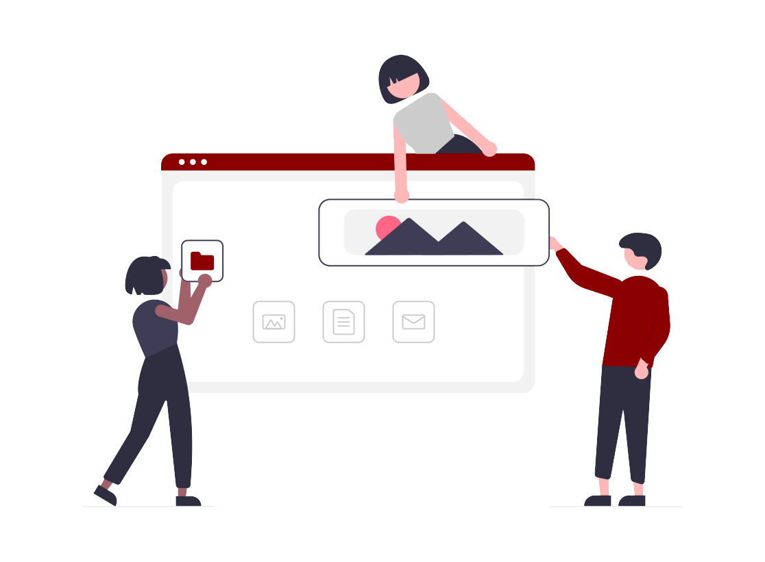 Web design illustration