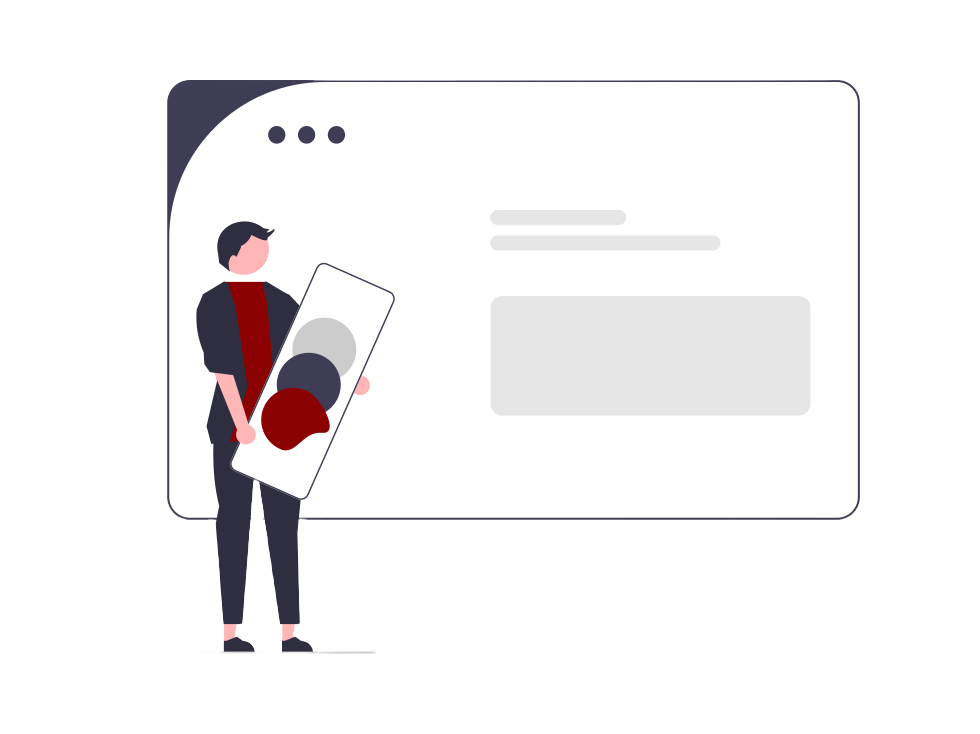 Web design illustration