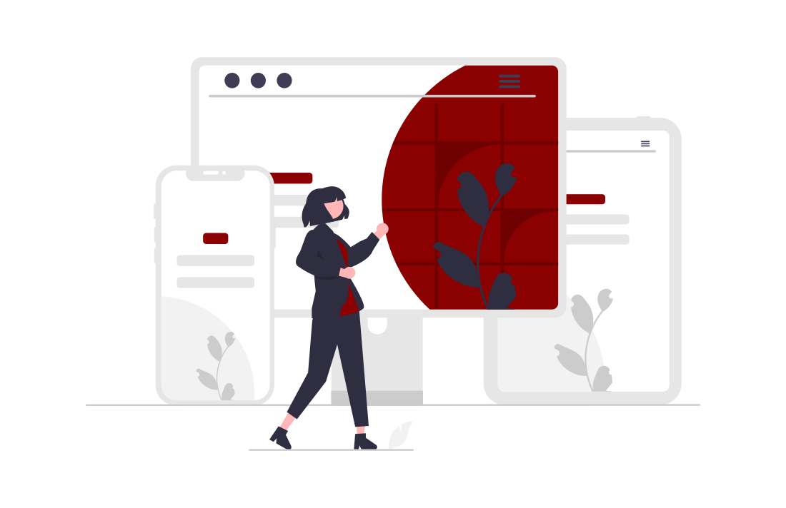 Web design illustration